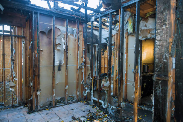 Professional Soot Cleanup technician working in Aransas Pass, TX